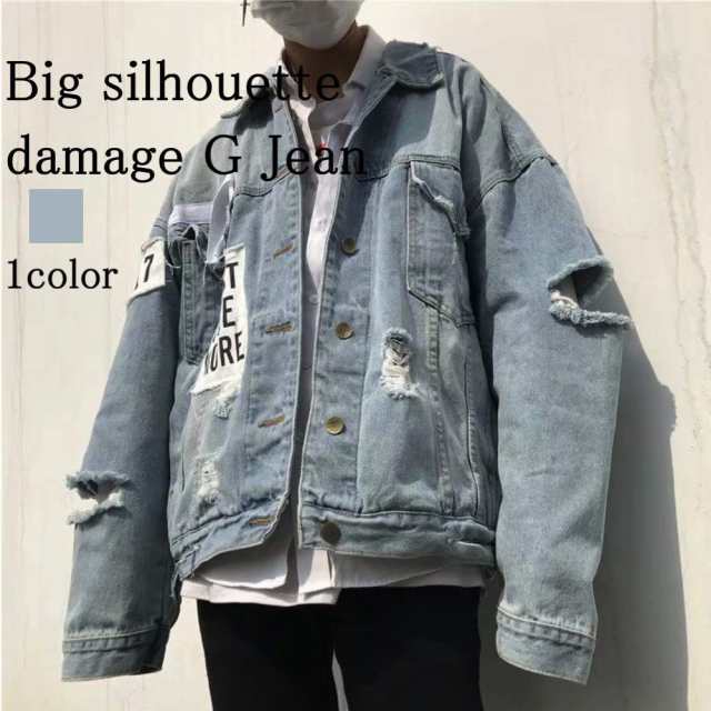 デニムジャケット メンズ ビッグシルエットダメージ 黒 ジージャン コート ブランド 40代 Gジャン 冬 ブルゾン 50代 デニム セール パーカー 大人 ボア ジャケット デニムシャツ 黒 春 ア